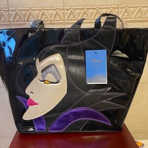 NWT New DISNEY DANIELLE NICOLE MALEFICENT TOTE BAG Purse Carryall Snow White